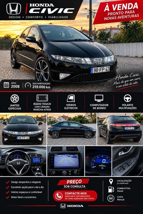 Honda civic 1.4 2008