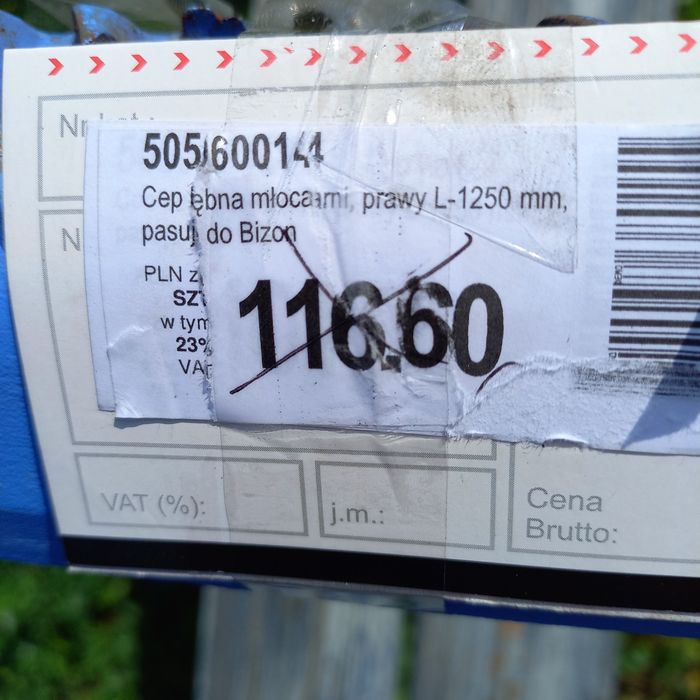 Cep bębna młocarni prawy L-1250