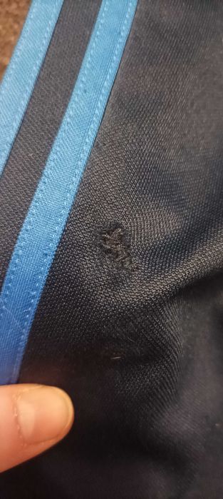 Adidas spodnie dry fit granatowy 164