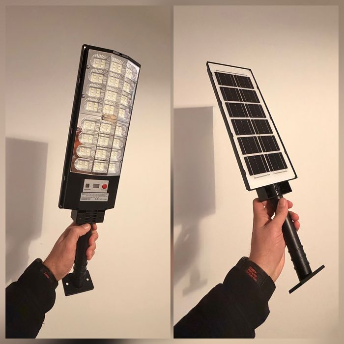 Luminária Led Solar com sensor de movimentos e comando - 37,5cm x 19cm