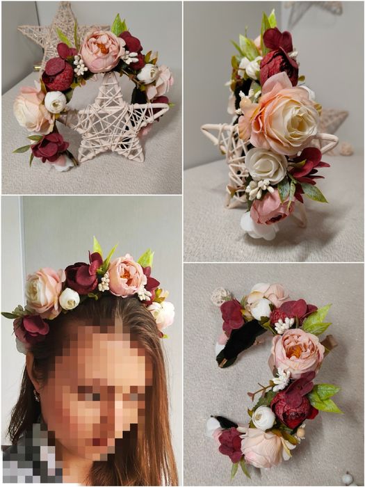 Вінок з квітів, ободок, обруч, венок, заколка