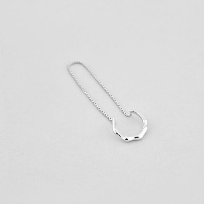 Кафа  на вухо мінлива хвиля срібло Minimal