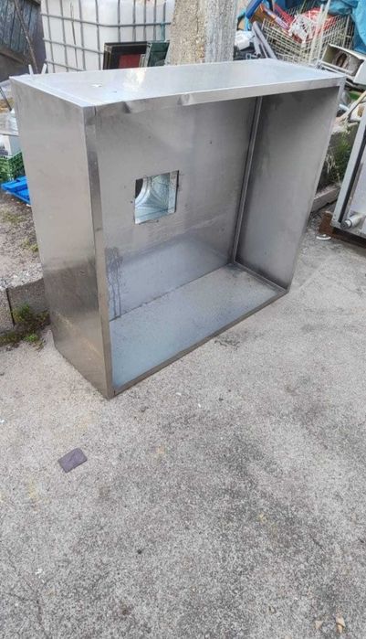 Cúpula de exaustor industrial em inox