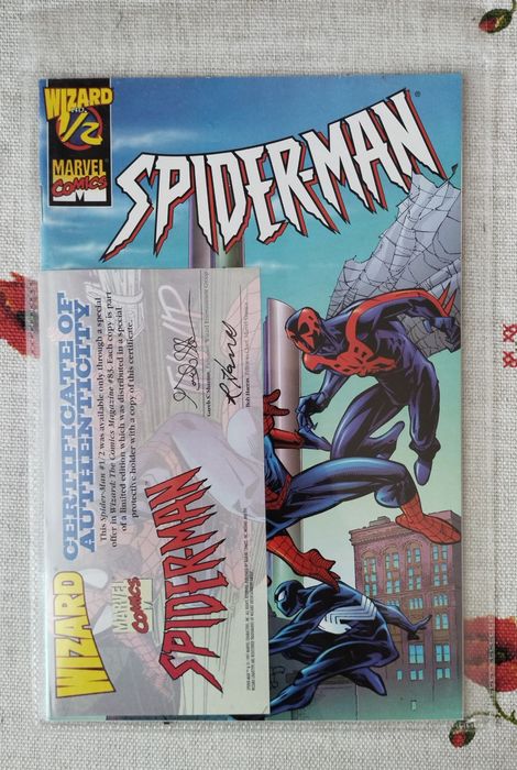 Ексклюзив! Рідкісний комікс Spider-Man 1/2 Wizard Mail-In (1998) + COA