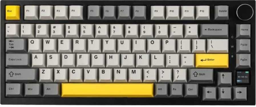 Клавіатура AJAZZ AK820 PRO Black-Yellow Ігрова Бездротова Механічна, RGB, Flying Fish Switch