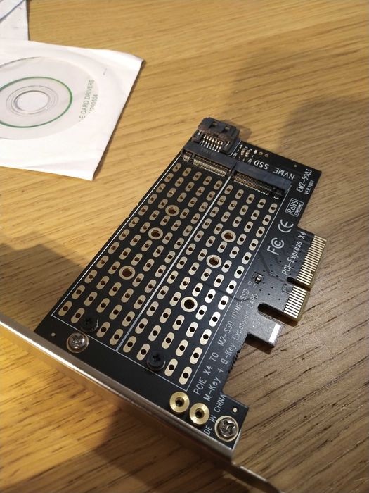 Modulo pcie X 4 para nvme e M2