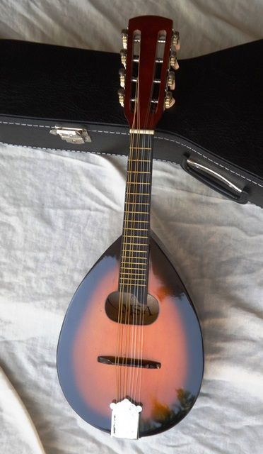 Bandolim sunburst e estojo novos