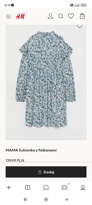 Sukienka ciążowa H&M