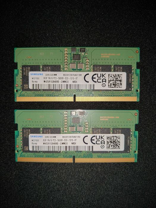 Pamięć RAM Samsung 16GB (2x8GB) 5600MHz SODIMM DDR5