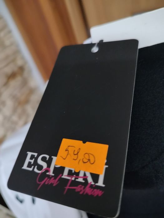 Biała koszula w serca M/L