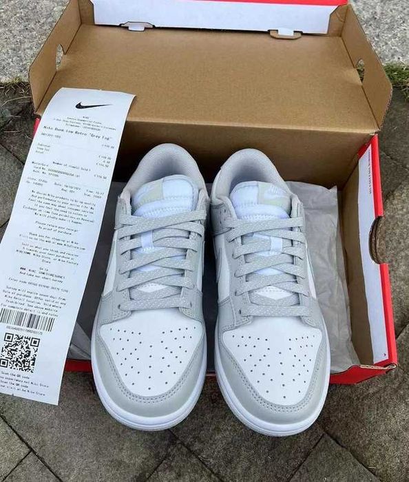 "Buty męskie Trampk" Nike_Dunk_Low_Grey_Fog R.40.5