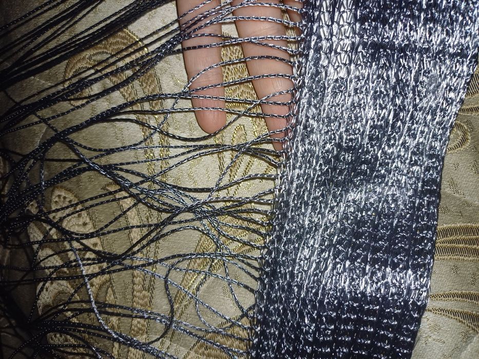 Штора-нити ikea серого цвета