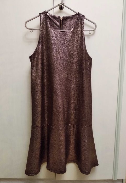 Сукня золота з блиском платье золотое с блеском нарядное XS/XXS