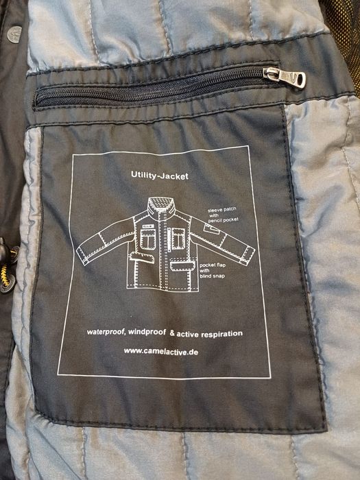 Czarna męska kurtka Camel Active rozm 2XL.