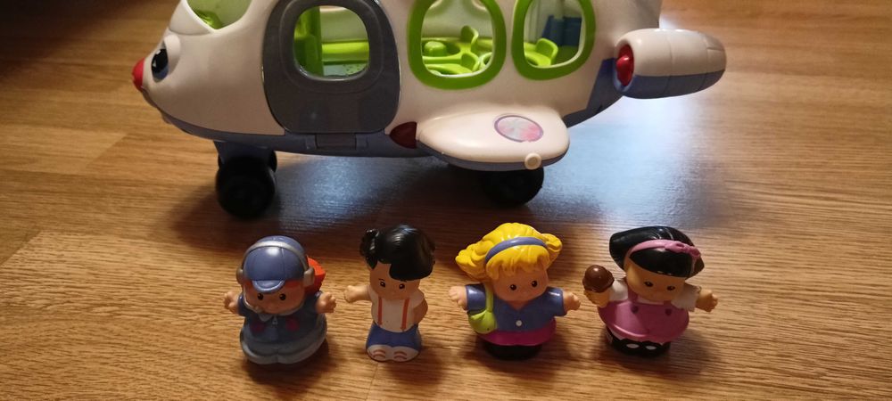 Samolot fisher price biały