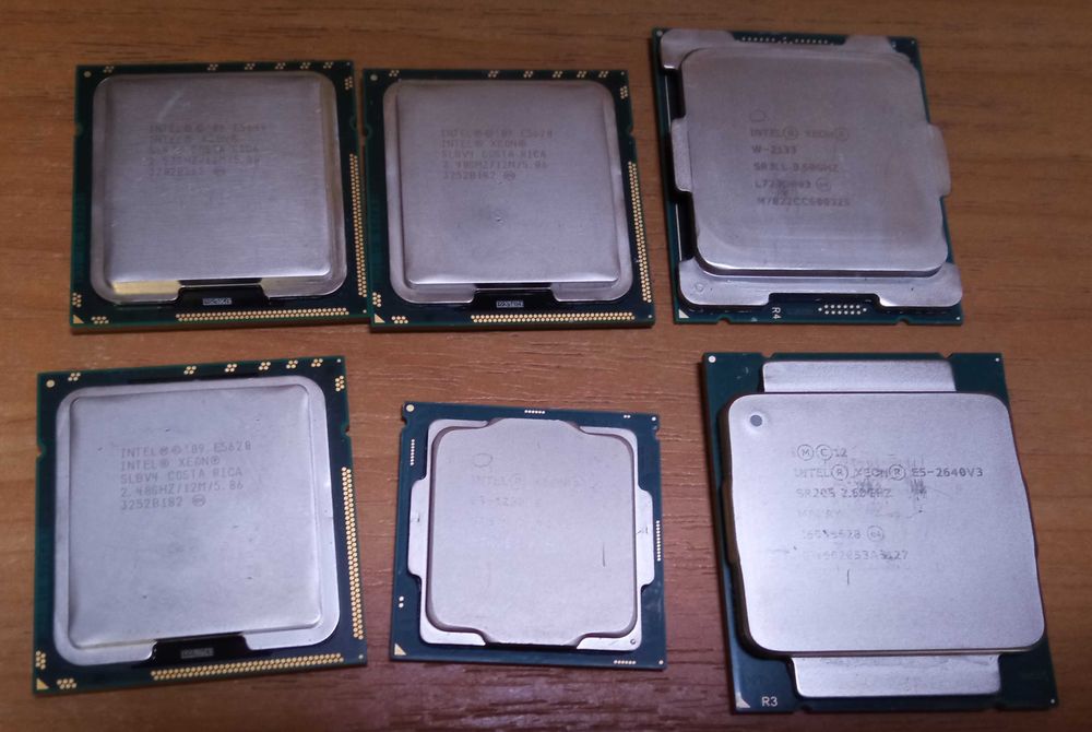 процессор  Intel  xeon E5-2640v4, E5-1650V3, E5-2643V4, i7 7700k