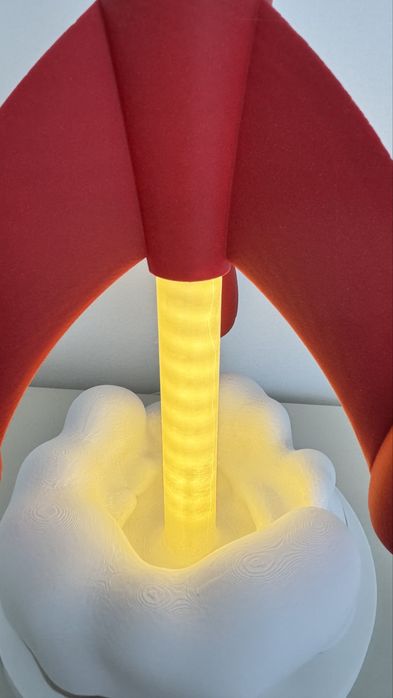 Candeeiro / Luz Noturna Foguete Tintin - 46 cm