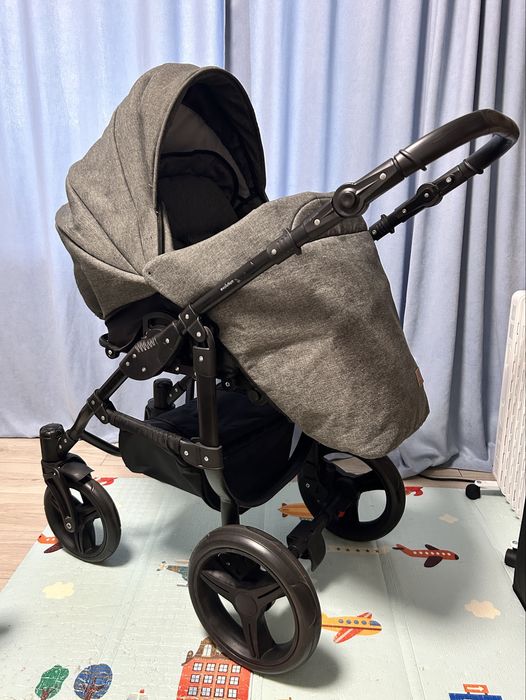 Універсальна коляска 2 в 1 - Angelina Discovery Evolution (Сірий)