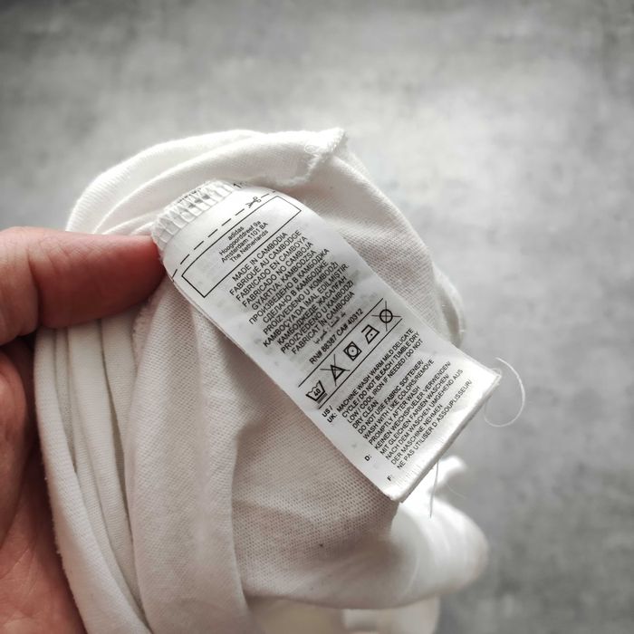 MĘSKA Koszulka Bawełna PREMIUM Biała Adidas 3 Paski Logo Sportswear