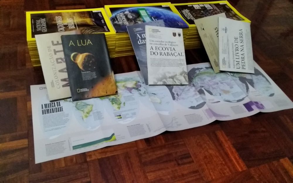 MEGACOLEÇÃO de Revistas National Geographic + Mapas-suplemento