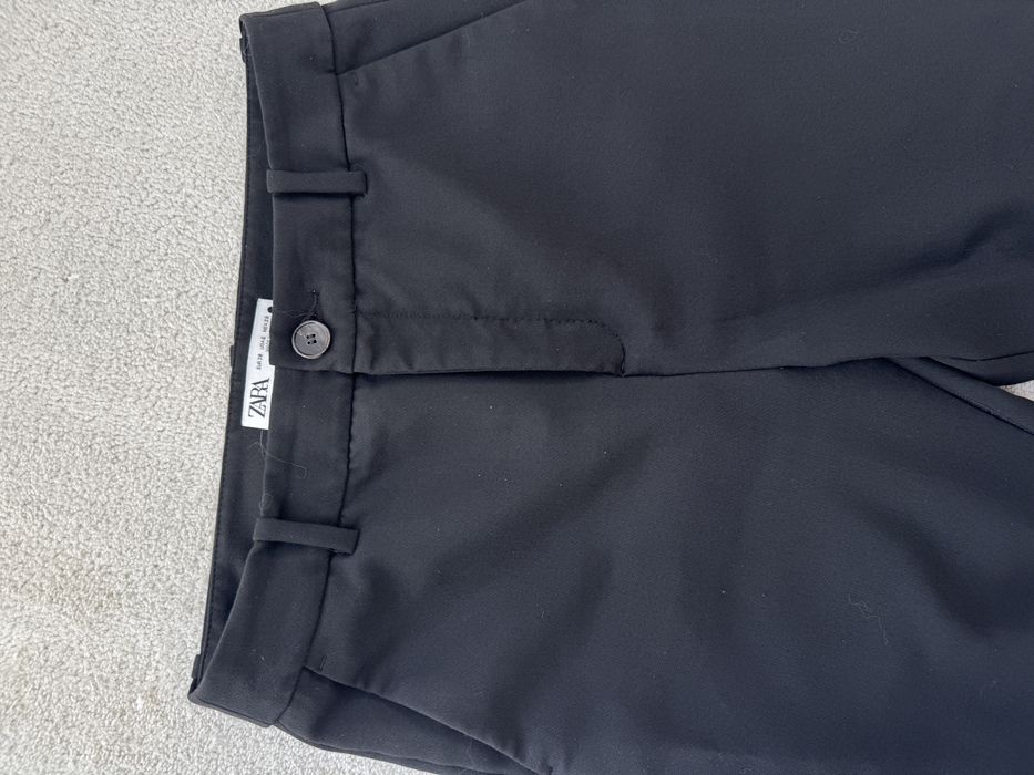Czarne eleganckie spodnie damskie zara rozmiar M 38
