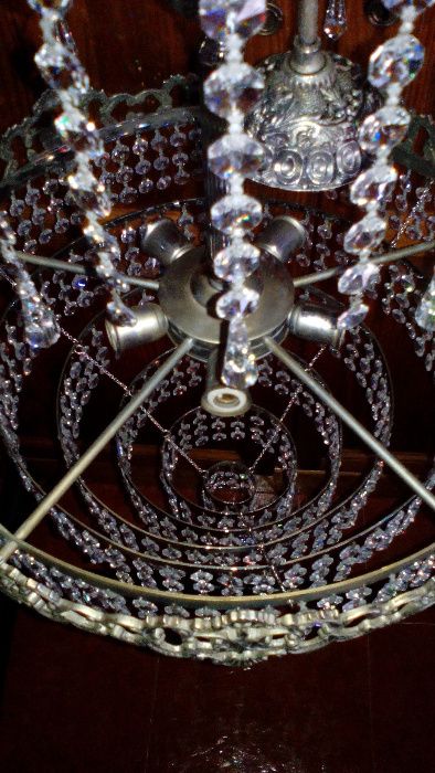 Lustre Candeeiro Cristal Vintage
