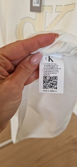 Biała bluzka Calvin Klein