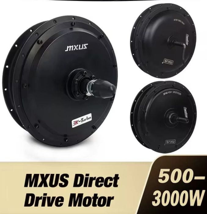 Мотор-колёса Mxus 1500W, 3000W, 5000W с напряжением от 48 вольт до 72