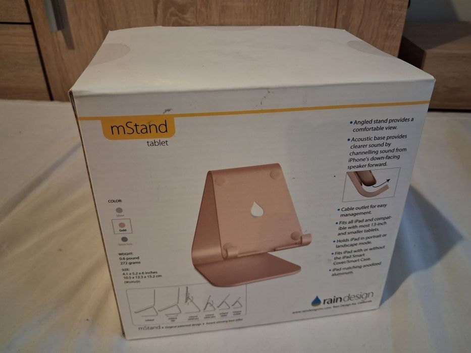 Rain Design mStand tablet, uchwyt pasywny  gold