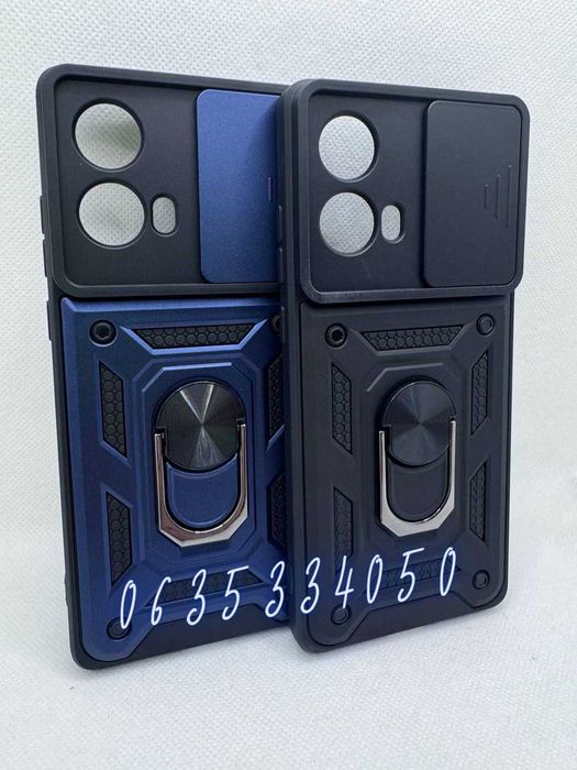 Противоударный чехол бампер Motorola Edge 50 Fusion G85 кольцо магнит