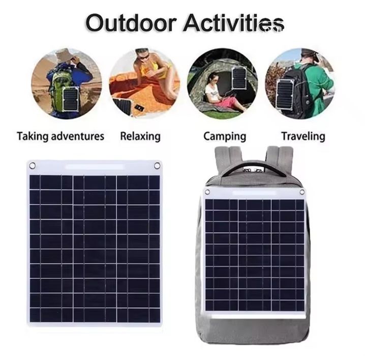 Сонячна панель 15W на два виходи usb 5v до 3А