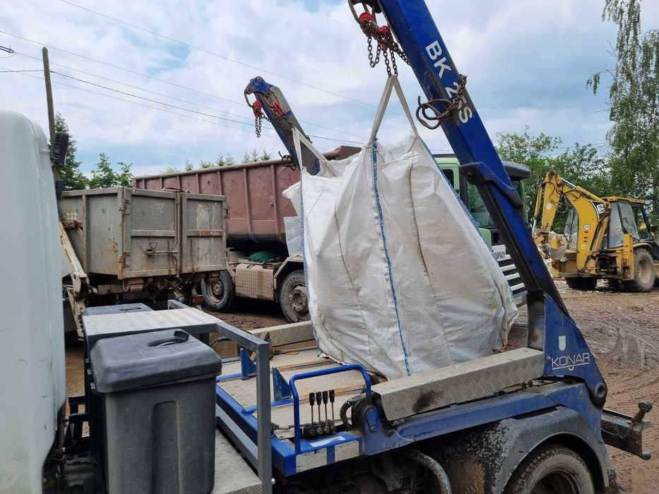 transport piasek, ziemia, hds, wywóz gruz, koparko-ładowarka rozbiórki