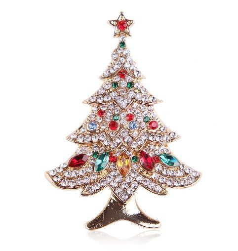 Choinka Kolorowa Broszka Christmas Tree 1 Świąteczna