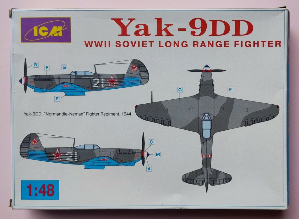 1/48 ICM Yak-9DD "WWII Soviet Long Range Fighter"64552770190594121