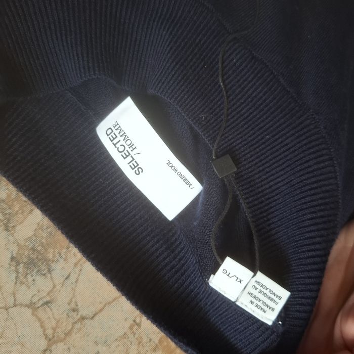 Męski sweter Selected, wełna marino!