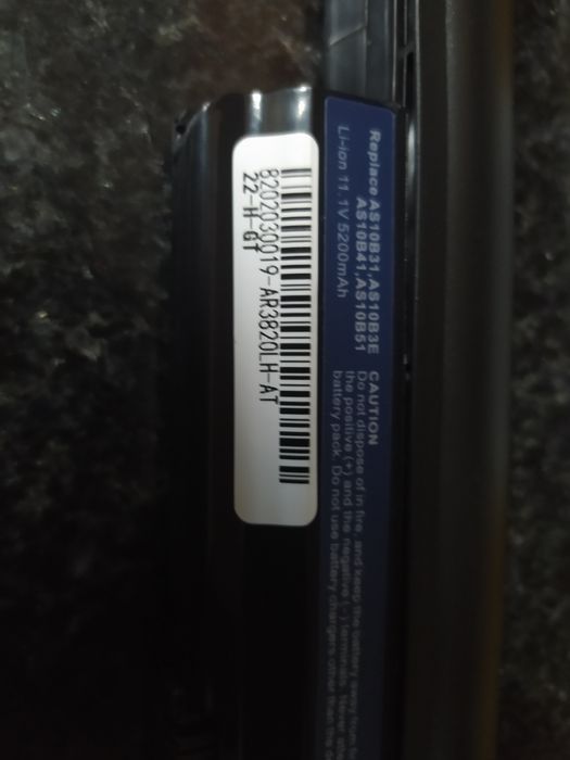 Bateria portátil Acer aspire