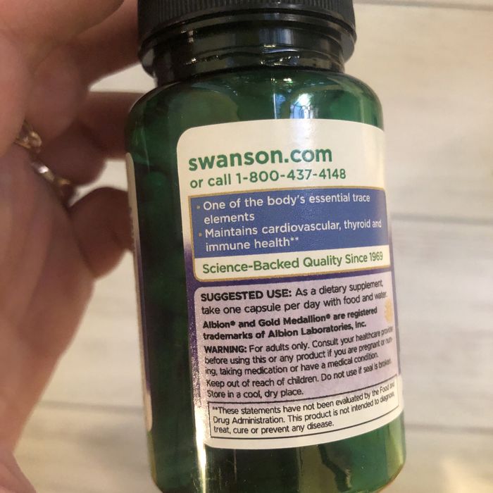 Селен Swanson, Albion Selenium Complex, 200 мкг , 90 капсул,