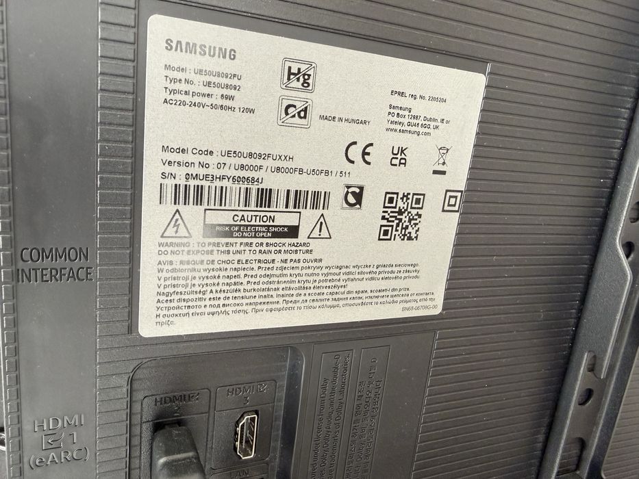 Tv samsung 50 cali jeszcze na gwarancji