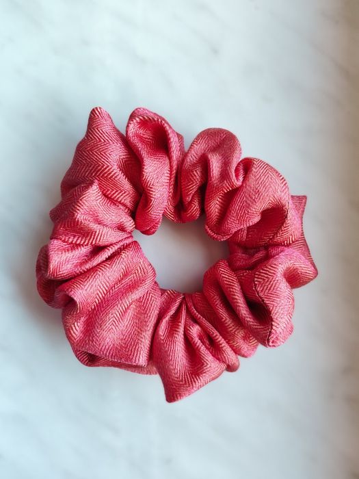 Frotka, scrunchie, jedwab naturalny