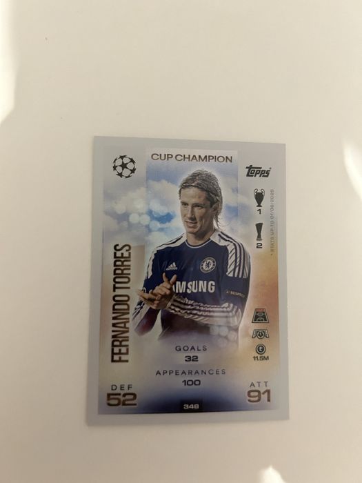 Karta Match Attax 25/26 - Fernando Torres nr 348 Cup Champion