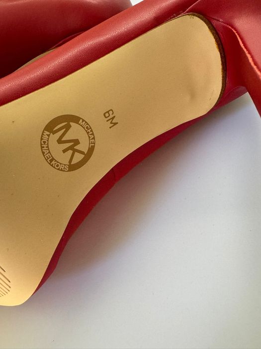 Nowe buty na obcasie szpilki MICHAEL KORS czerwone 36