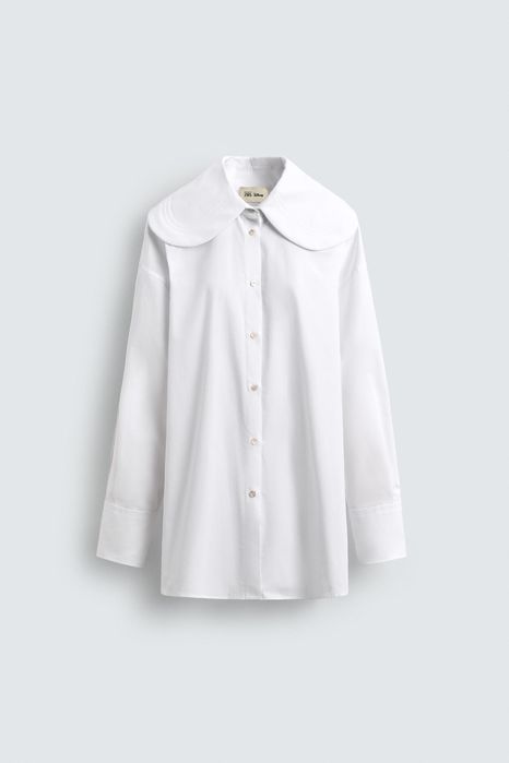 Harry Lambert for ZARA x Disney biała koszula z kołnierzem XS S