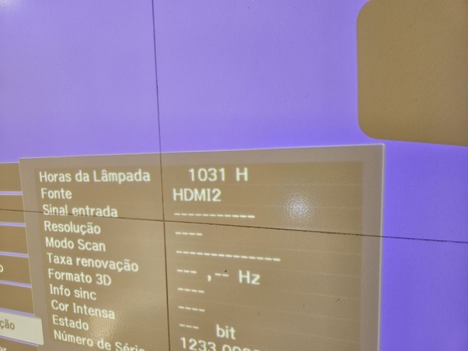 Projetor Epson 3020e - pouca utilização