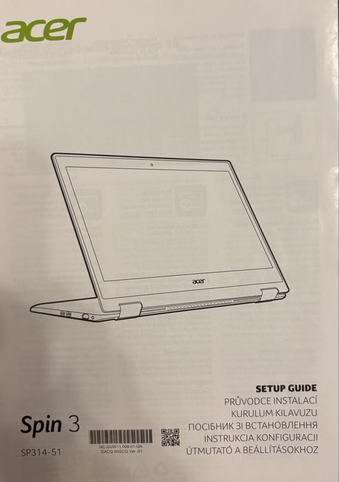 Laptop Acer Spin 3 SP 314-51
