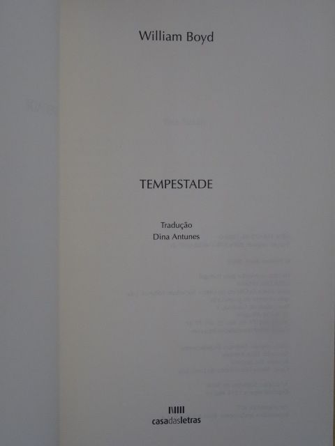 Tempestade de William Boyd