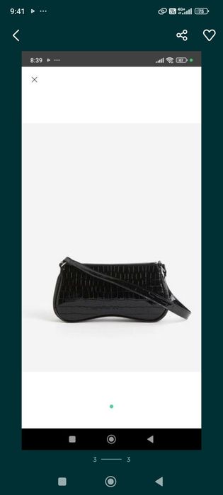 Сумка h&m Zara next замша