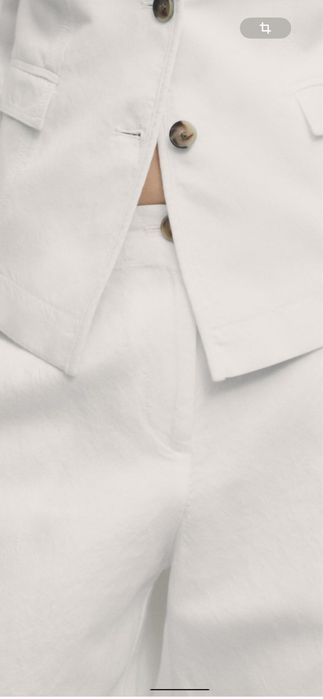 Бесподобные брюки из льна и хлопка Massimo dutti 36