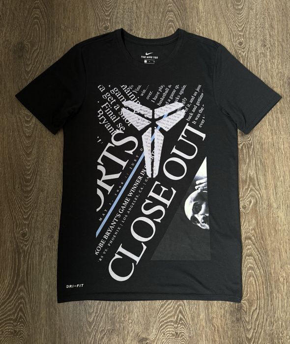 Футболка Nike Kobe Close Out Dri FIT чорна  розмір: S