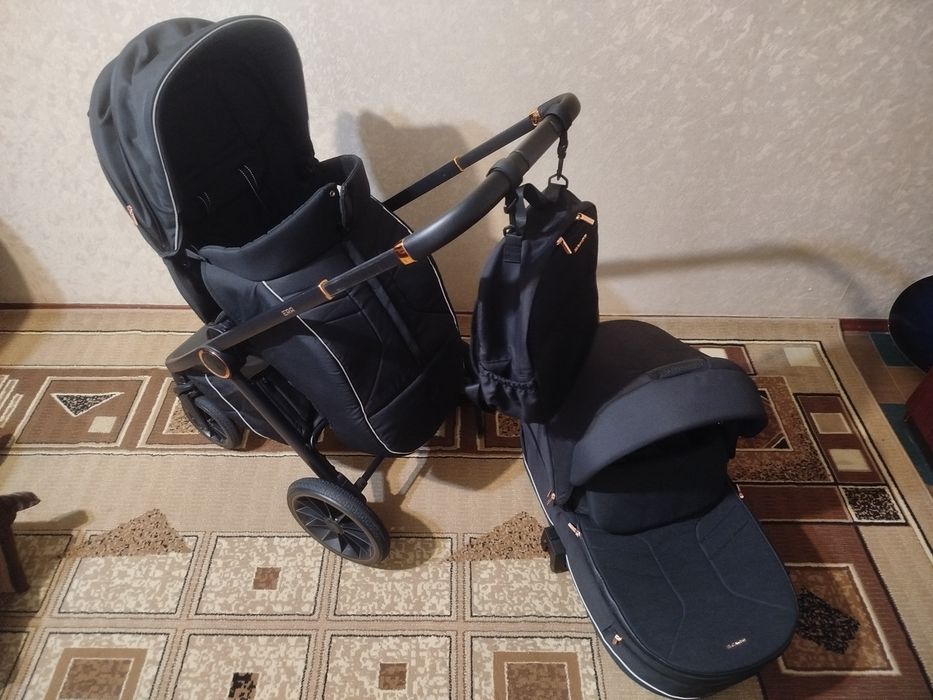 Детская коляска от бренда El Camino ME 1100-1 Black Ink Черный
В налич