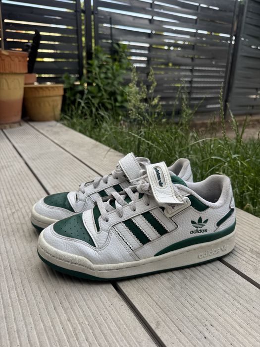 adidas green forum low